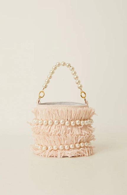 Kate Round Pearl Bucket - Petal